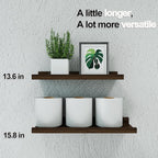Floating Shelves for Wall Decor, Wall Mounted Wood Storage Shelf for Bedroom - Image 5