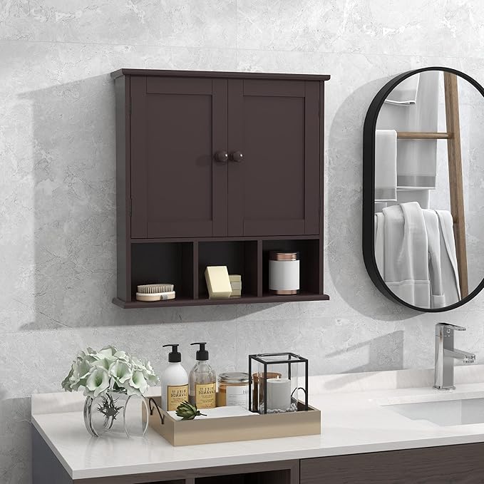 TaoHFE Brown Medicine Cabinets, Bathroom Wall Cabinet - Image 2