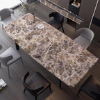 BAYYA Extra Wide Marble Granite Peel and Stick Wallpaper Brown Thicken - Image 9
