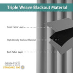 BONZER Room Divider Curtain Total Privacy Wall Wide Grommet Room Darkening - Image 2