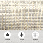 Ansehan Grasscloth Textured Wallcovering W712 Terraces Collection 36" W x 8 - Image 6