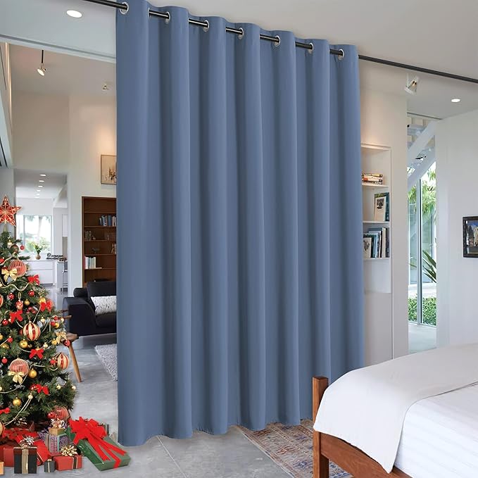 RYB HOME Soundproof Curtains Room Divider Screen Blackout Thermal Insulating by RYBHOME