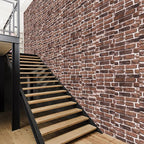 20PCS 3D Wall Panels Peel and Stick Foam 3D Brick Wallpaper Peel and Stick Red - Image 4