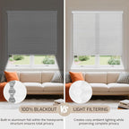 Grandekor No Tools No Drill Cordless Cellular Shades, UV Protection Privacy No - Image 7