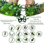ODTORY Artificial Greenery Grass Wall Panels: 20''x 20'' 16P UV-Anti Faux Ivy - Image 3
