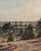 InSimSea Framed Canvas Wall Art, Vintage Pine Landscape Art - Image 7