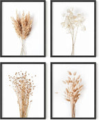 HAUS AND HUES Brown Plant Set of 4-11x14 by HausandHuesArtPrints