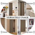 RYB HOME Extra Wide 100% Blackout Patio Door Curtain 96 inch Long, Grommet Room - Image 5