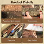 Kochorie 54 Inch X 100 Feet Western Party Tablecloth Roll, Disposable Western - Image 3