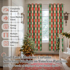 Lajode Red and Green Curtains for Living Room - Image 6
