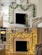 suddus Vines with Fairy Lights Battery & USB Powered Operated, 33ft 100 LED - Image 6