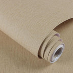 Grasscloth Peel and Stick Wallpaper Beige Brown Textured Wallpaper 15.7inch x by lenify