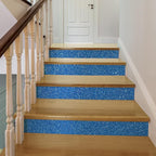 CRE8TIVE Blue Glitter Wallpaper Border Fabric Glitter Wallpaper Stick and Peel - Image 2