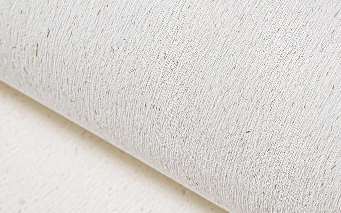 Natural White Wallpaper Grasscloth Textured Peel and Stick Wall - Image 2