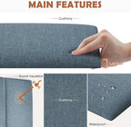 IFNOW Upholstered Wall Mounted Headboard, 3D Soundproof Wall Panels Peel and - Image 2