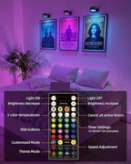 Wall Mounted Lights, 3 Pack Rechargeable RGB Color Changing Light, 3 Color - Image 3