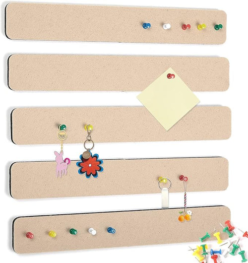 5 Pack Felt Pin Board Bar Strips Bulletin Board by SayHellotoGoodLife