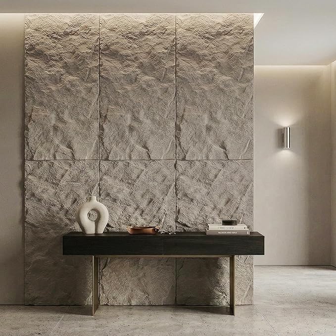 VooBang 4 Pack 3D Wall Panels, Lava Rock Molten Texture PU Wall Panels - Image 2