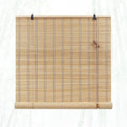 Glimer Bamboo Blinds for Interior Windows, Natural Roll Up Bamboo Shades for by Glimer
