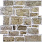Commomy 10 Pcs 3D Stone Wall Panels Peel and Stick by CommomyDecor
