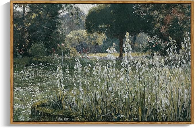 InSimSea Framed Canvas Wall Art Vintage Decor, Landscape Wall Art Home Decor by InSimSeaArt