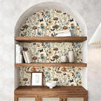 Froluya Mushroom Wallpaper Peel and Stick Vintage Floral Contact Paper 16.9" x - Image 7