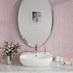 CRE8TIVE Large Size 24"x354" Pale Pink Grasscloth Peel and Stick Wallpaper - Image 4