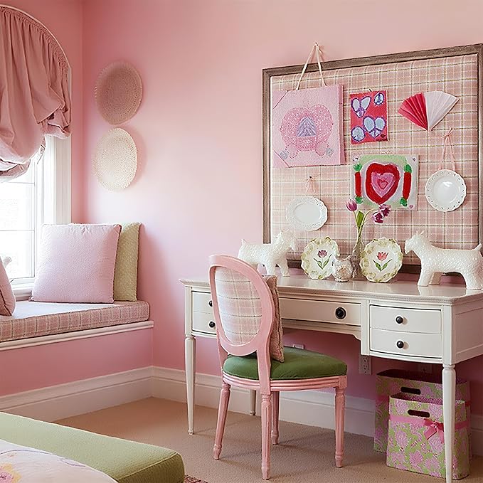 practicalWs Pink Self-Adhesive Wallpaper Film Stick Paper Easy to Apply 15.7'' - Image 7