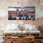 Extra Large Pittsburgh Wall Art Black and White Cityscape Wall Decor Modern - Image 4