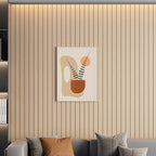 Arthome Peel and Stick Slat Wall Panels 15.7 "x120, Self-Adhesive PVC Wood - Image 2