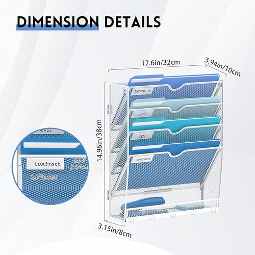 5 Tier Wall File Organizer - Image 2