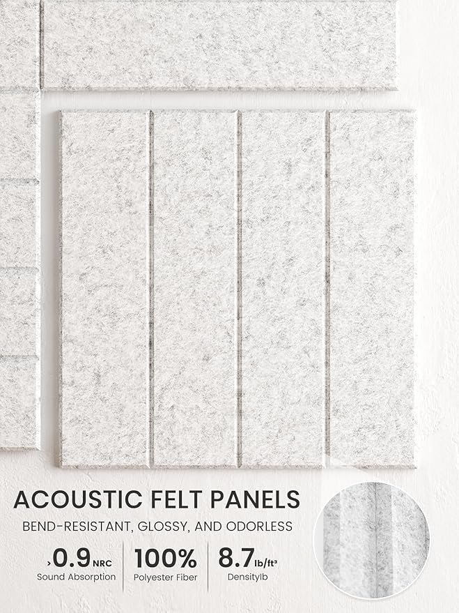 Bumusty Large Cork Board Alternative-36 x 24" Felt Bulletin Board Tiles - Image 3
