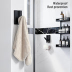 Folding Wall Hooks 2Pack: Black Modern Wooden Coat Hooks Mount - Image 7