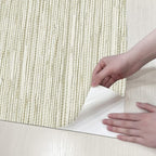 HueBurst Grasscloth Peel and Stick Wallpaper 17.3" x 197" Renter Friendly - Image 7