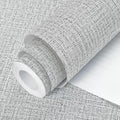 Grey Grasscloth Peel and Stick Wallpaper 17.7inchx118.1inch Textured Wallpaper by lenify