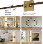 Rayogale 36 Inch Rechargeable Battery Operated Wall Sconce Set 2, 8000mAh - Image 2