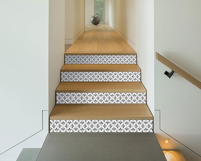 FLFK Wallpaper Border Black and White Patterns Peel and Stick Wall Border Self - Image 6