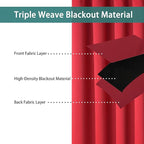 BONZER Room Divider Curtain Total Privacy Wide Blackout Room Darkening Grommet - Image 2