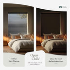 CHICOLOGY Cordless Mini Blinds for Indoor Windows, 19.25" W x 72" H, Light - Image 6