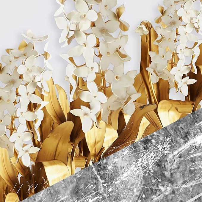 Framed Modern Luxury Gold Wall Art, Pictures - Image 4