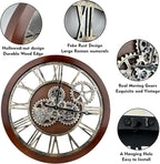 The B-Style Large Wall Clock 24 inch Moving Gear Wall Clock Oversized Vintage - Image 3