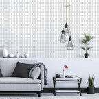 Erfoni Black and White Peel and Stick Wallpaper Modern Herringbone Contact - Image 9