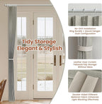 AJAZZ Blackout Accordion Door Curtain 98"x84" Grey - Image 5