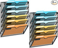 SUPEASY 6 Tier Wall File Organizer, Hanging Wall Mounted Mail Organizer by SUPEASY