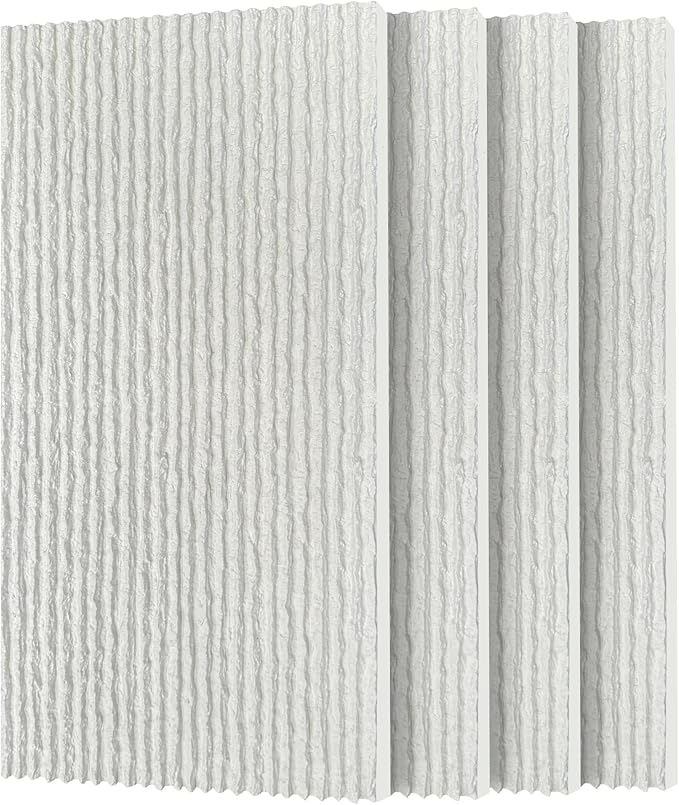 3D Faux Stone Wall Panels, Lightweight & Waterproof Accent Marble Flowing Stone by Gahowlen