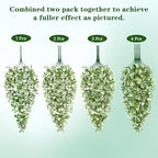Waipfaru 4pcs Fake Hanging Plants, Artificial Hanging Flowers Faux Ivy Pothos - Image 9