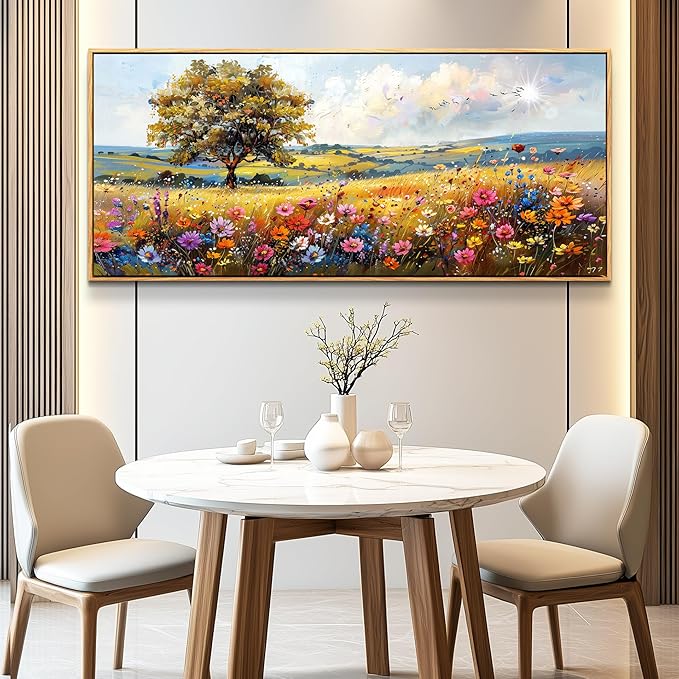 hyidecorart Large Framed Wall Art, Spring Landscape Wall Art, Nature Tree - Image 8