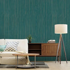 Teal Green Grasscloth Peel and Stick Wallpaper Texture Contact Paper 15.7"x120" - Image 4