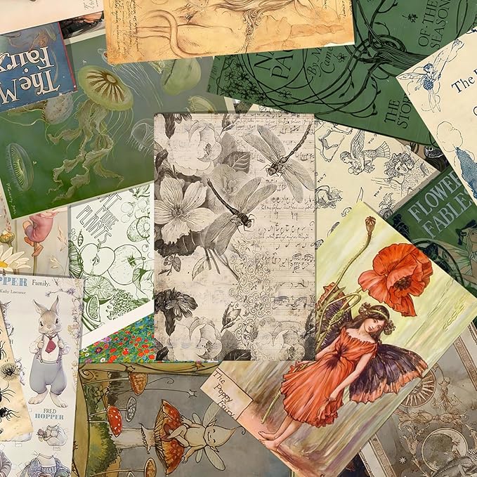 KBKBART Vintage Fairycore Decor Aesthetic Pictures, Retro Cottagecore Earthy - Image 3