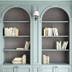 CRE8TIVE Dark Grey Grasscloth Wallpaper Removable Textured Wallpaper Stick and - Image 6